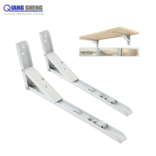 Wholesale custom design corner wall mount shelf metal folding table holder bracket